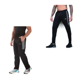 2 Pack Lycra and Fleece Black Pants - Wall and Plycc