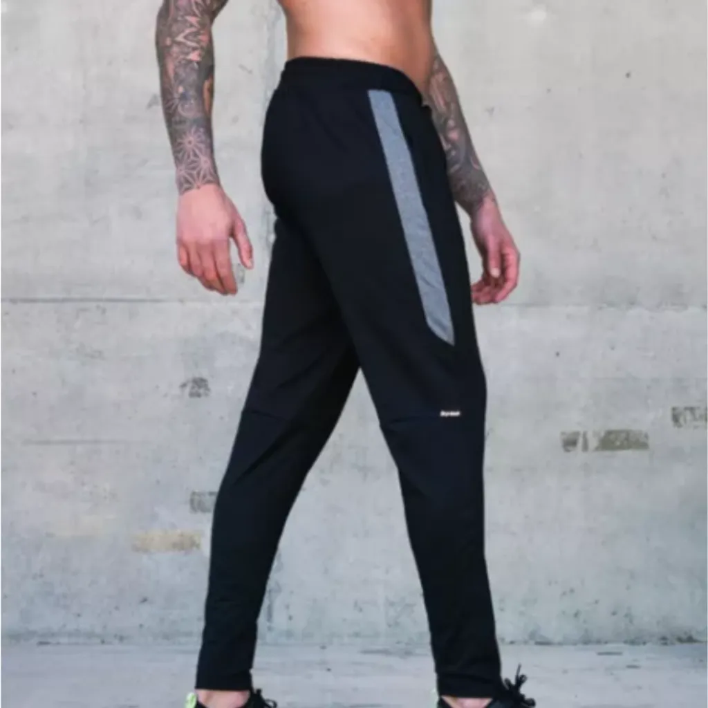 2 Pack Lycra and Fleece Black Pants - Wall and Plycc