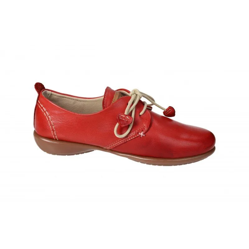 310102/40 BLUCHER DE PIEL color ROJO