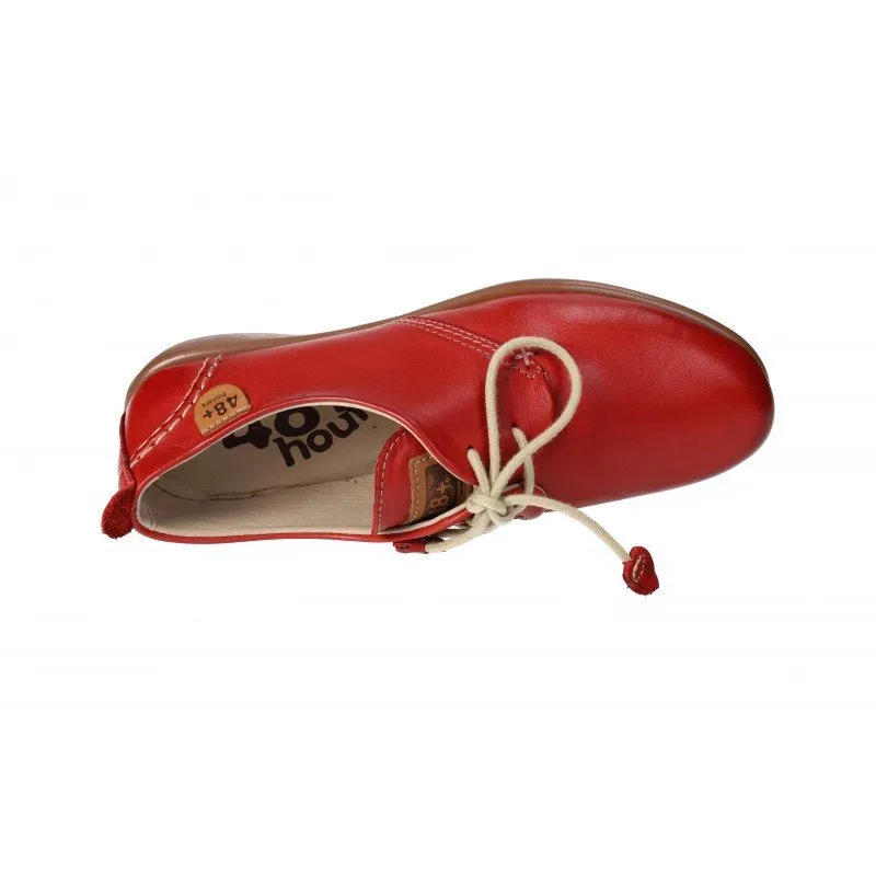 310102/40 BLUCHER DE PIEL color ROJO