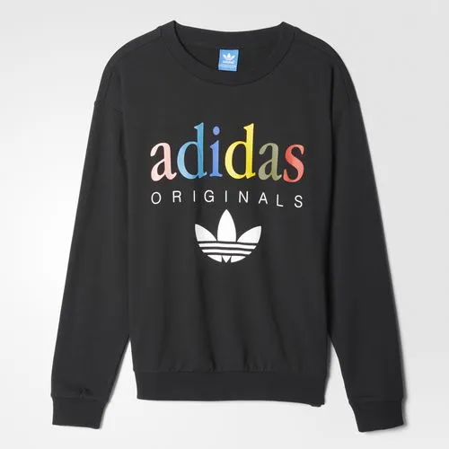 Adidas Originals W Light Disco Sweater (Black/Multicolor)