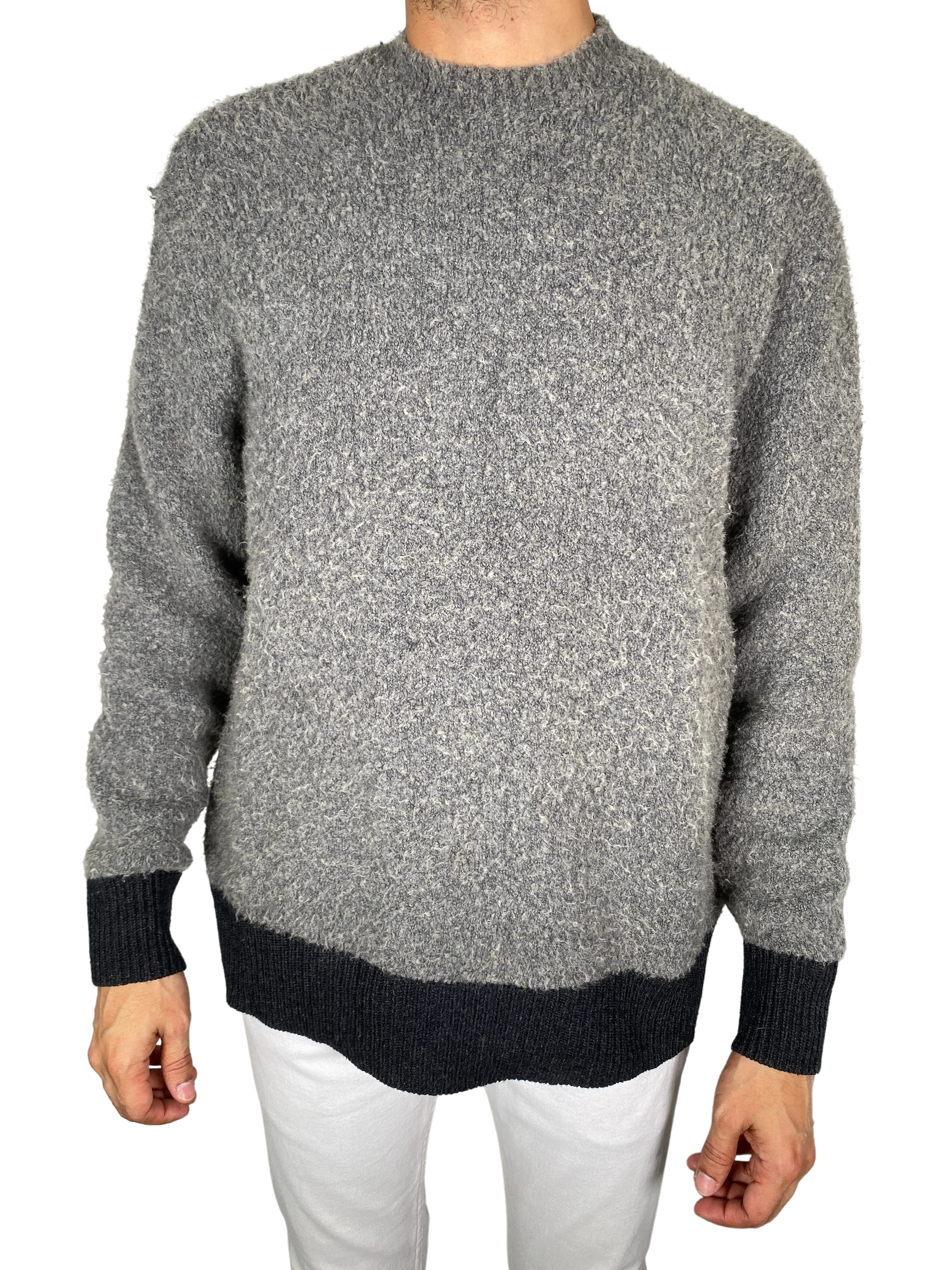 ALLSAINTS Black Knit Tremett Crewneck Sweater