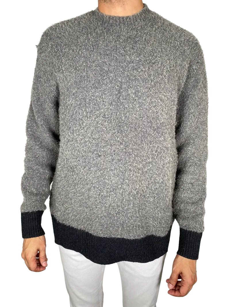 ALLSAINTS Black Knit Tremett Crewneck Sweater