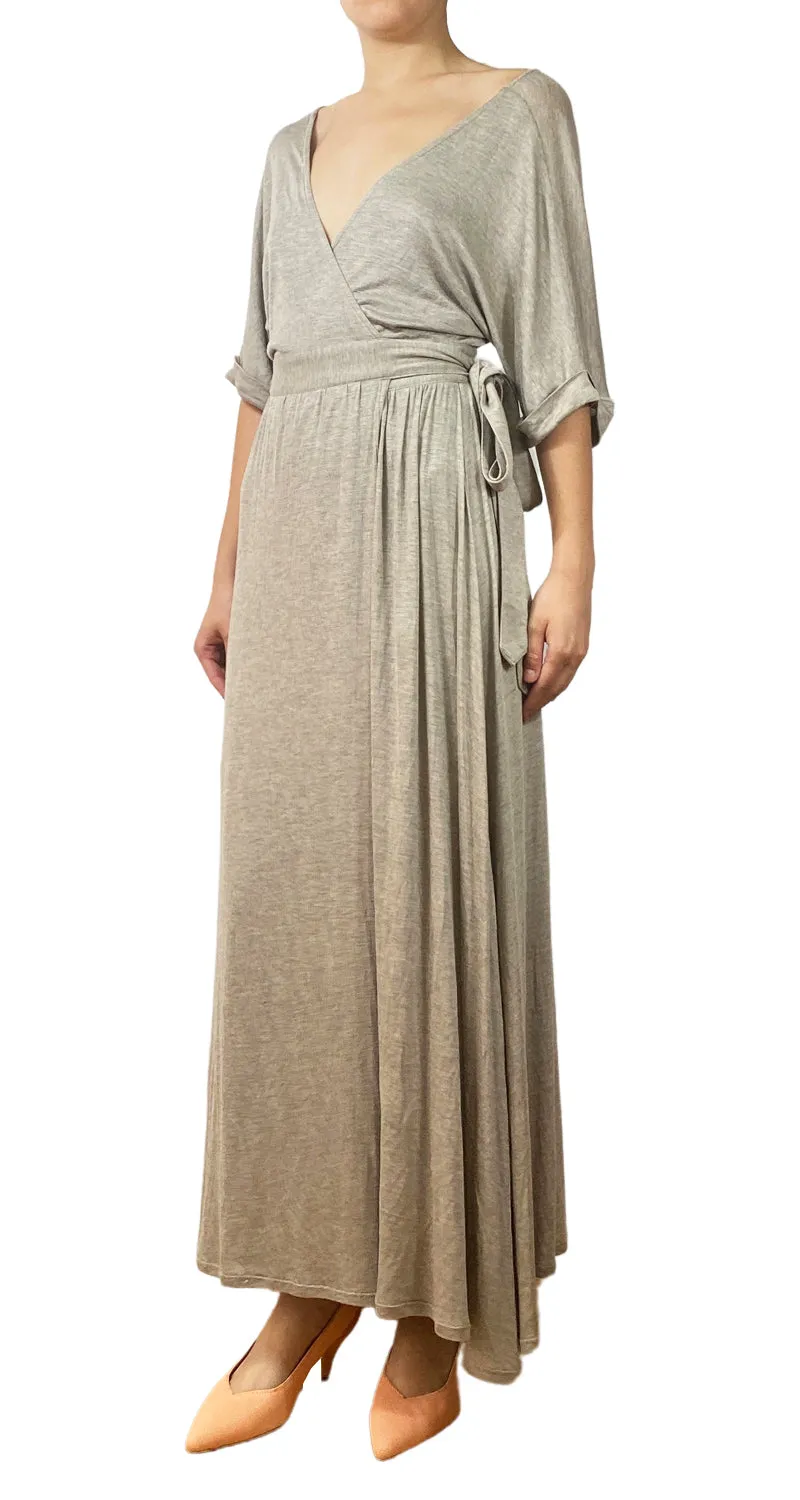 ALMABAR Wrap Dress Gris