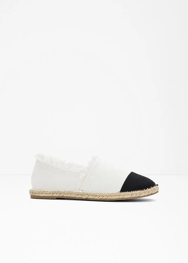 beige black espadrilles