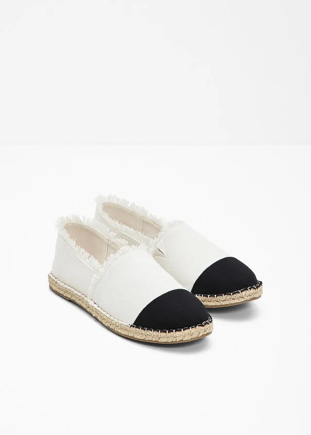 beige black espadrilles