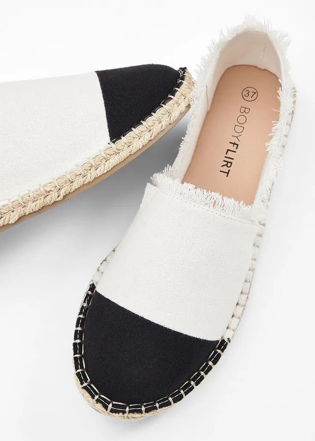 beige black espadrilles