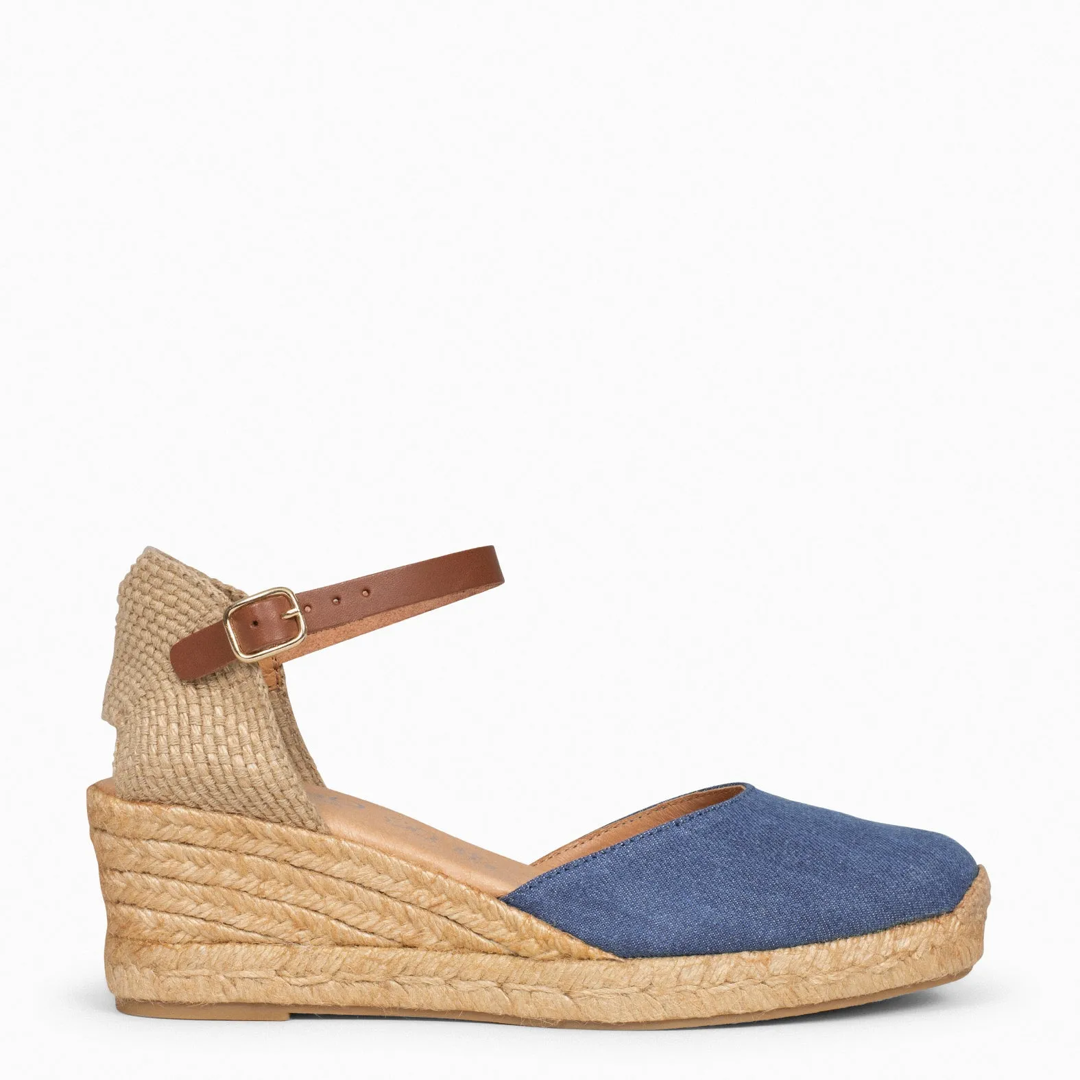 ALTEA - Low denim wedge espadrilles