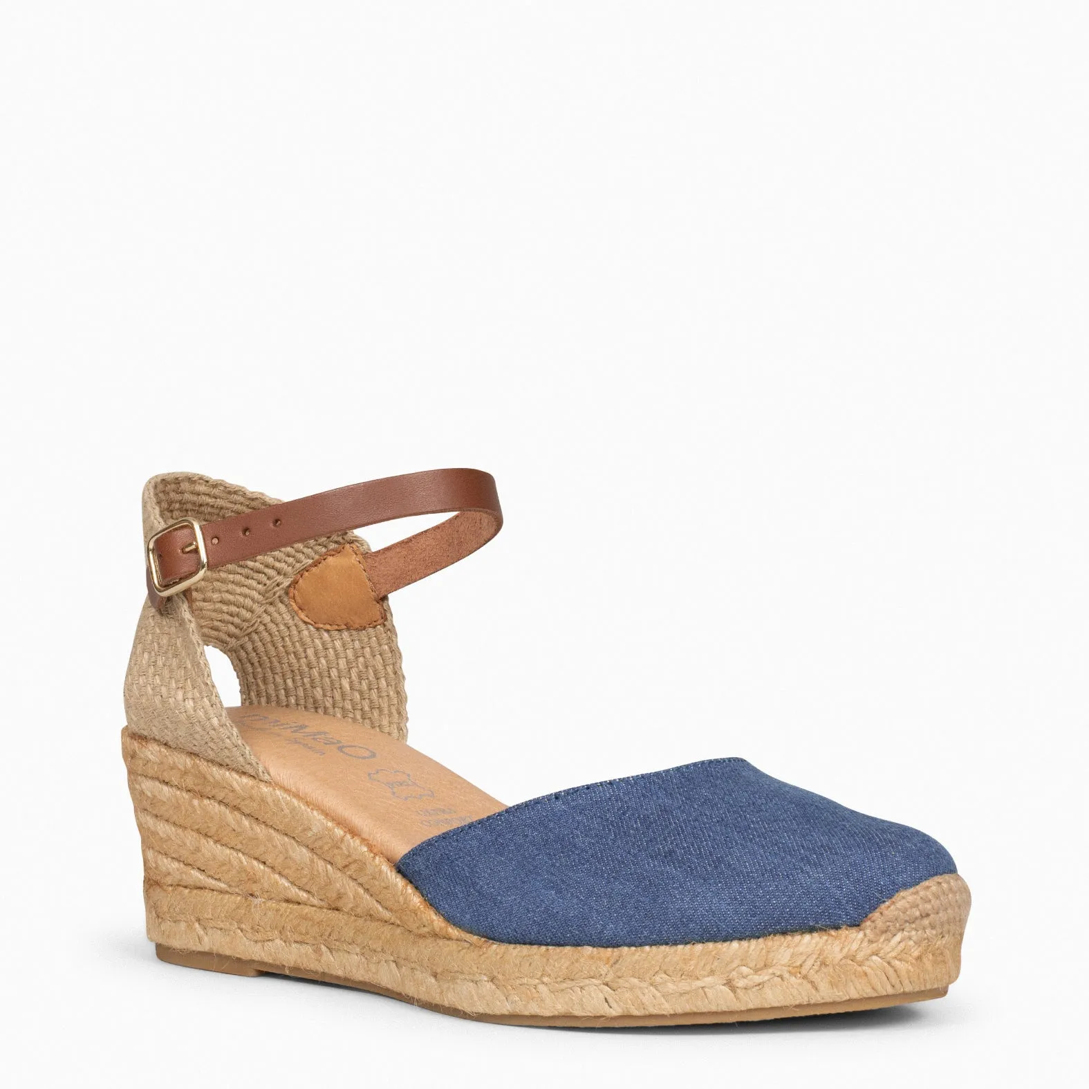 ALTEA - Low denim wedge espadrilles