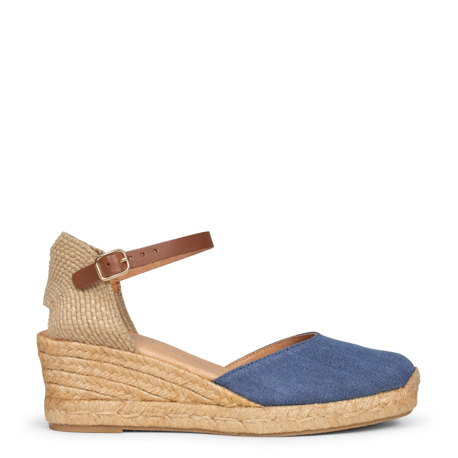 ALTEA - Low denim wedge espadrilles