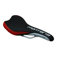 Asiento BASSANO MTB VENTA Monteria Negro/Rojo/Blanco S/Broche