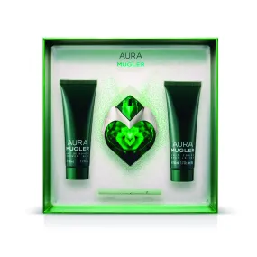 AURA MUGLER EDP 30 ML+ BODY LOTION 50 ML + SHOWER MILK 50 ML ESTUCHE- MUGLER