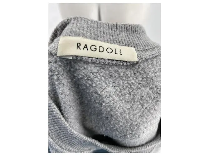 Autre Marque Camiseta de punto RAGDOLL.Internacional L Algodón Gris 