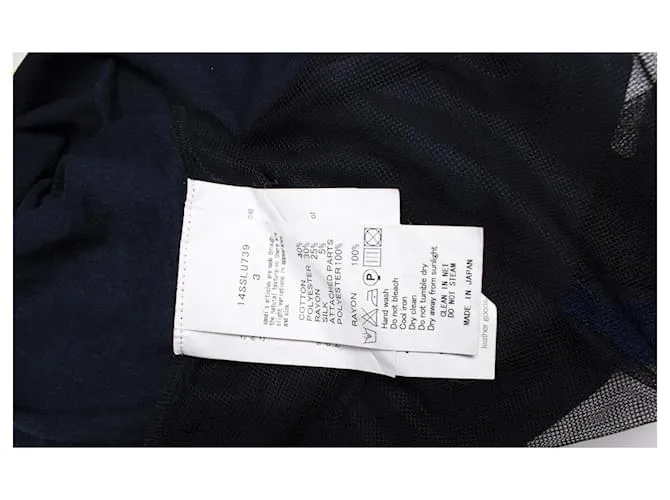 Autre Marque Sacai Suerte, camiseta azul con top lencero 