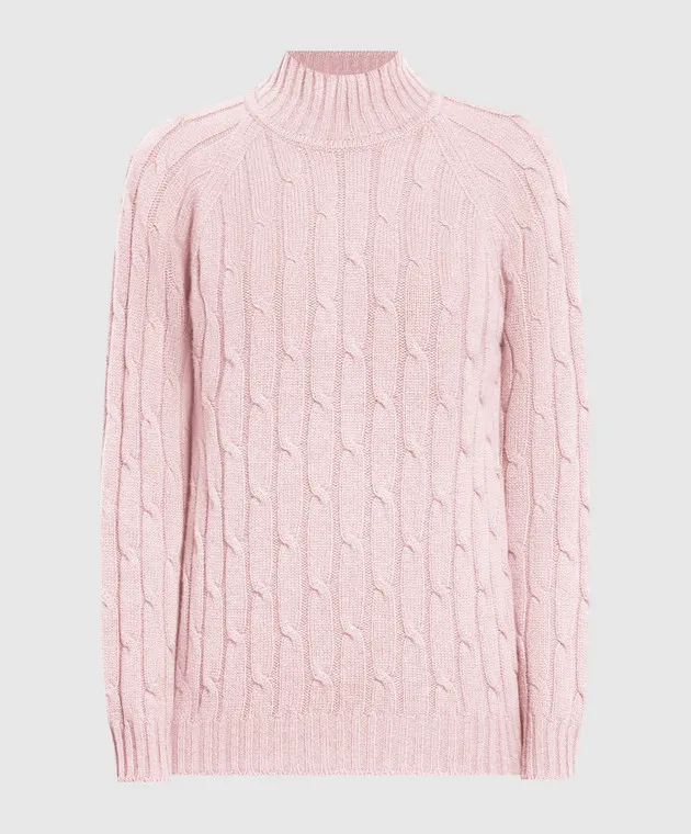 Babe Pay Pls Pink sweater cashmere textured pattern