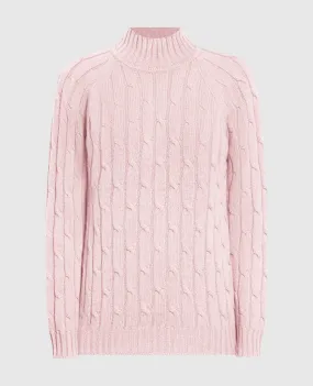 Babe Pay Pls Pink sweater cashmere textured pattern