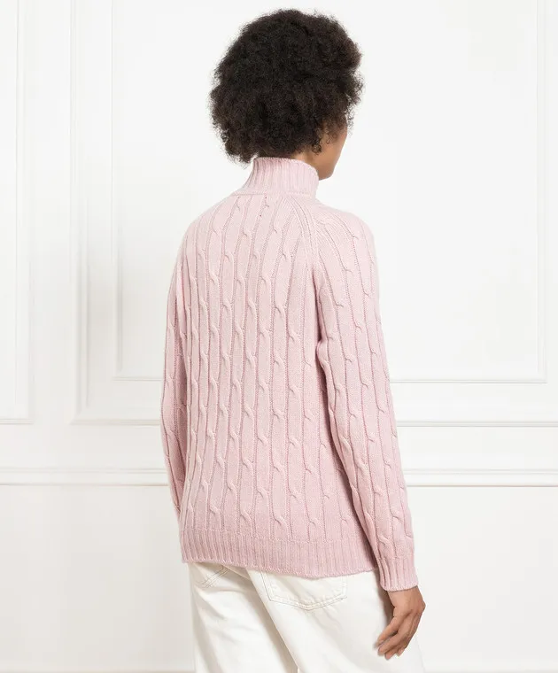 Babe Pay Pls Pink sweater cashmere textured pattern