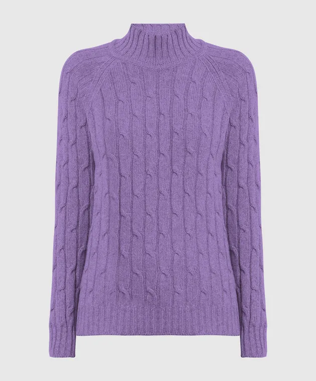 Purple cashmere textured sweater by Babe Pay Pls