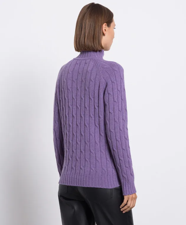 Purple cashmere textured sweater by Babe Pay Pls