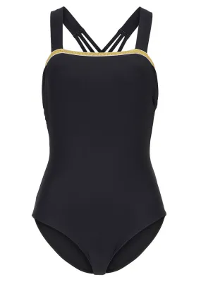 Slimming black swimsuit