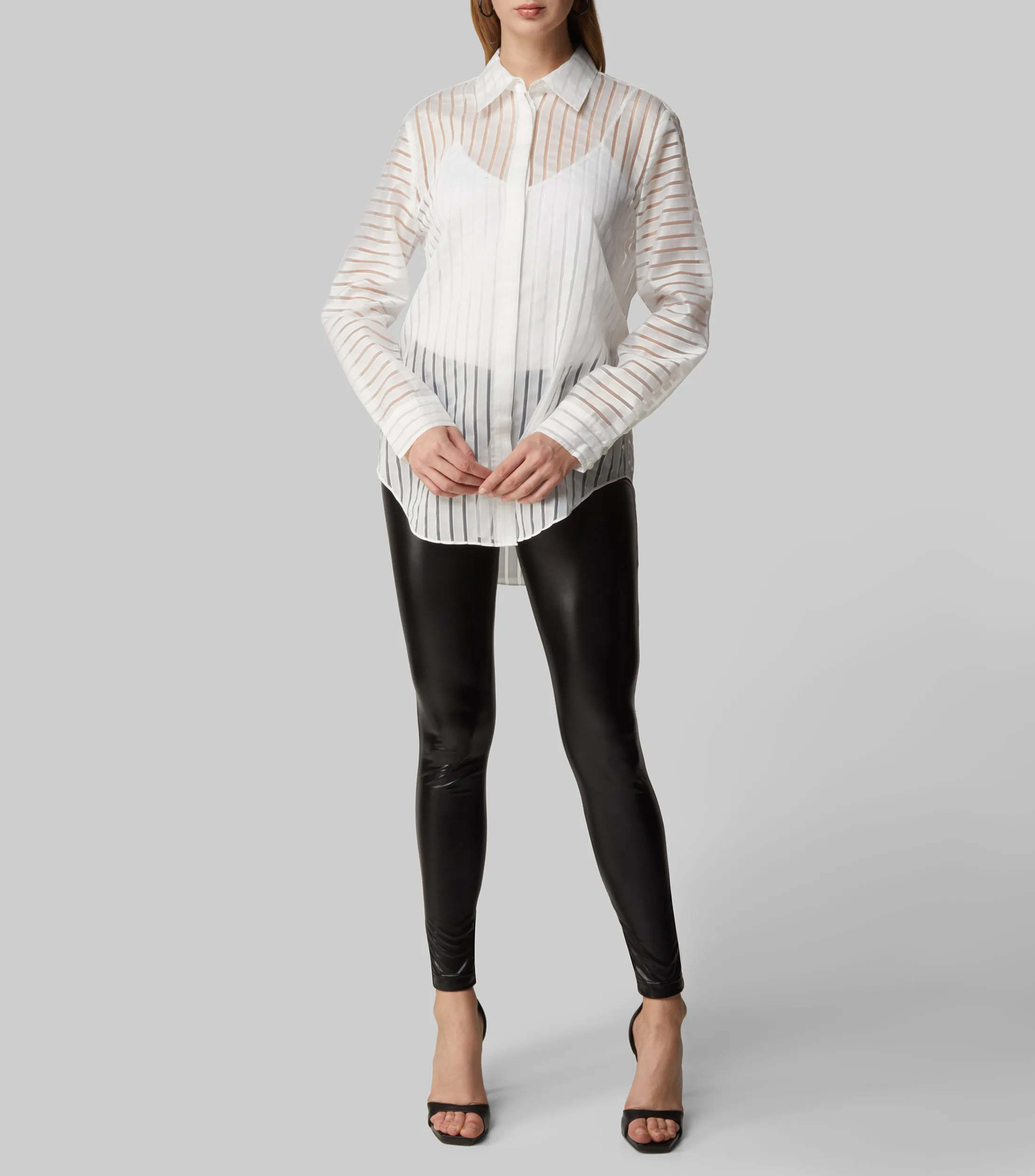 BCBGMAXAZRIA Blusa Manga Larga Mujer