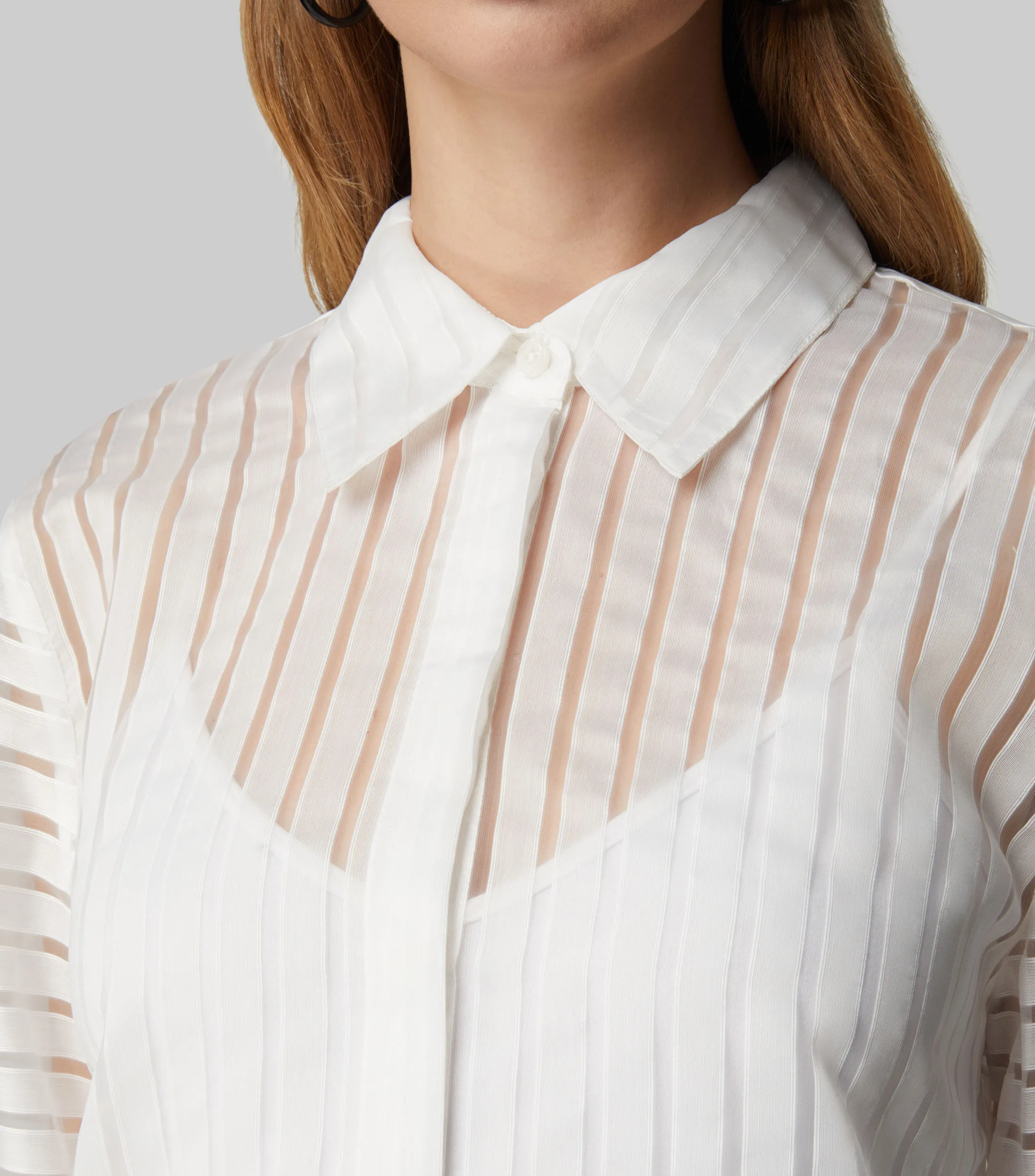 BCBGMAXAZRIA Blusa Manga Larga Mujer