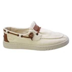 Beige Canvas Men's Loafer George-50100 Beige