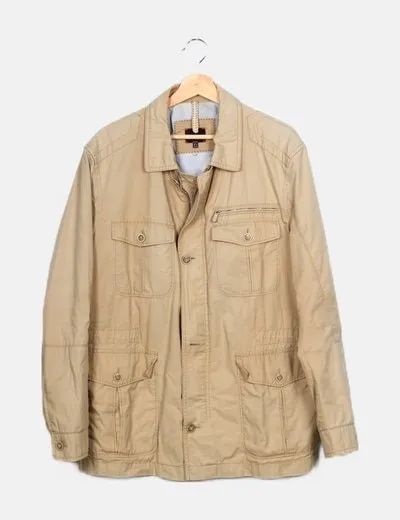 Beige Parka by Cortefiel