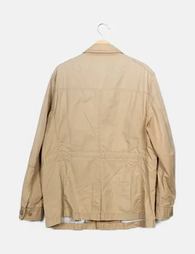 Beige Parka by Cortefiel