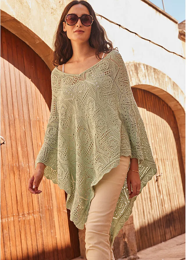 Beige Poncho