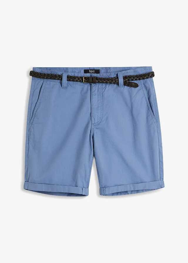 Matte Blue Chino Bermuda