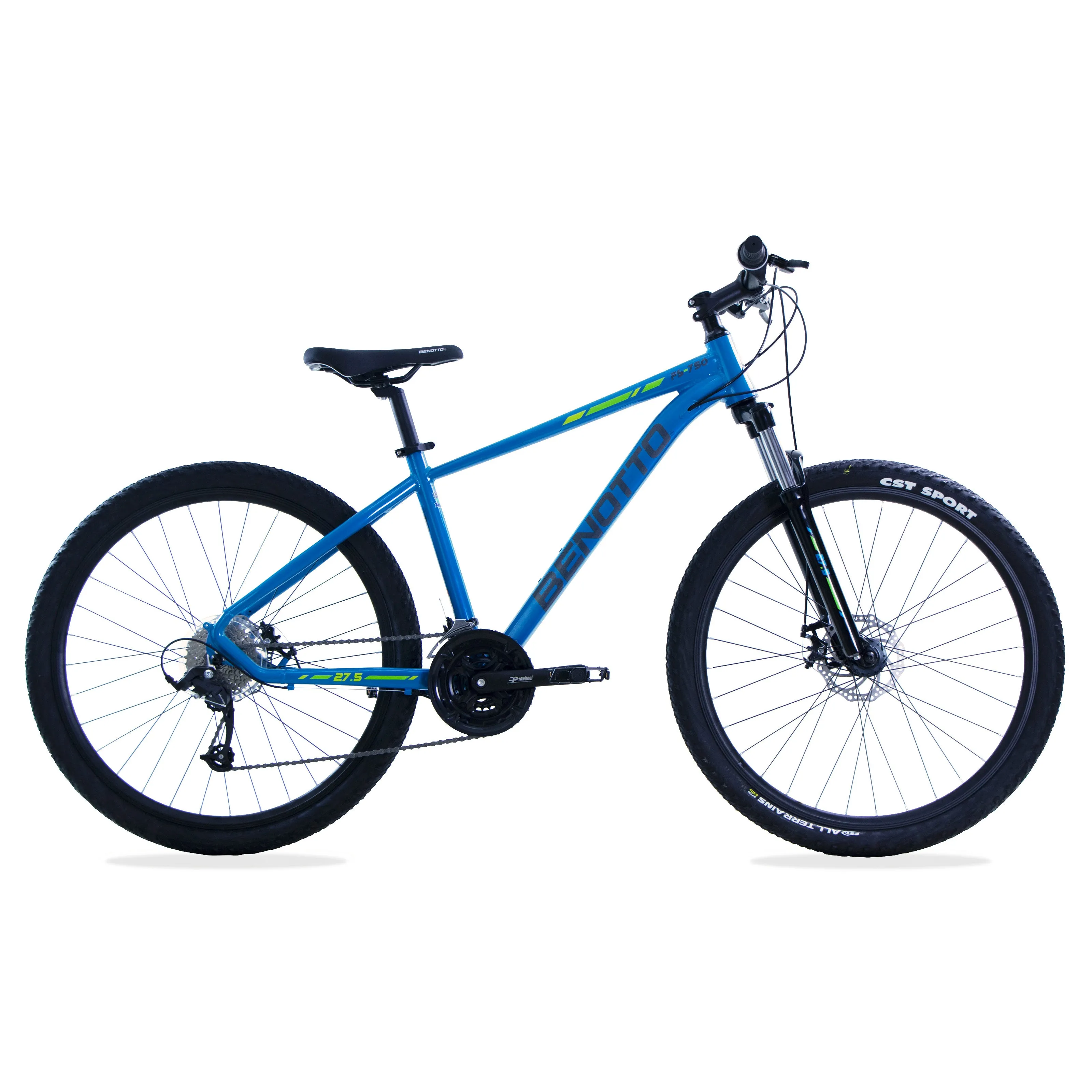 Bicicleta BENOTTO Montaa FS-750 R27.5 24V. FS Frenos Doble Disco Mecanico Aluminio Azul Medio/Gris Oscuro Talla:UN