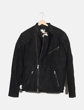 Black biker jacket selected