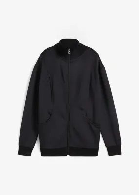 Black Technical Sweatshirt Jacket