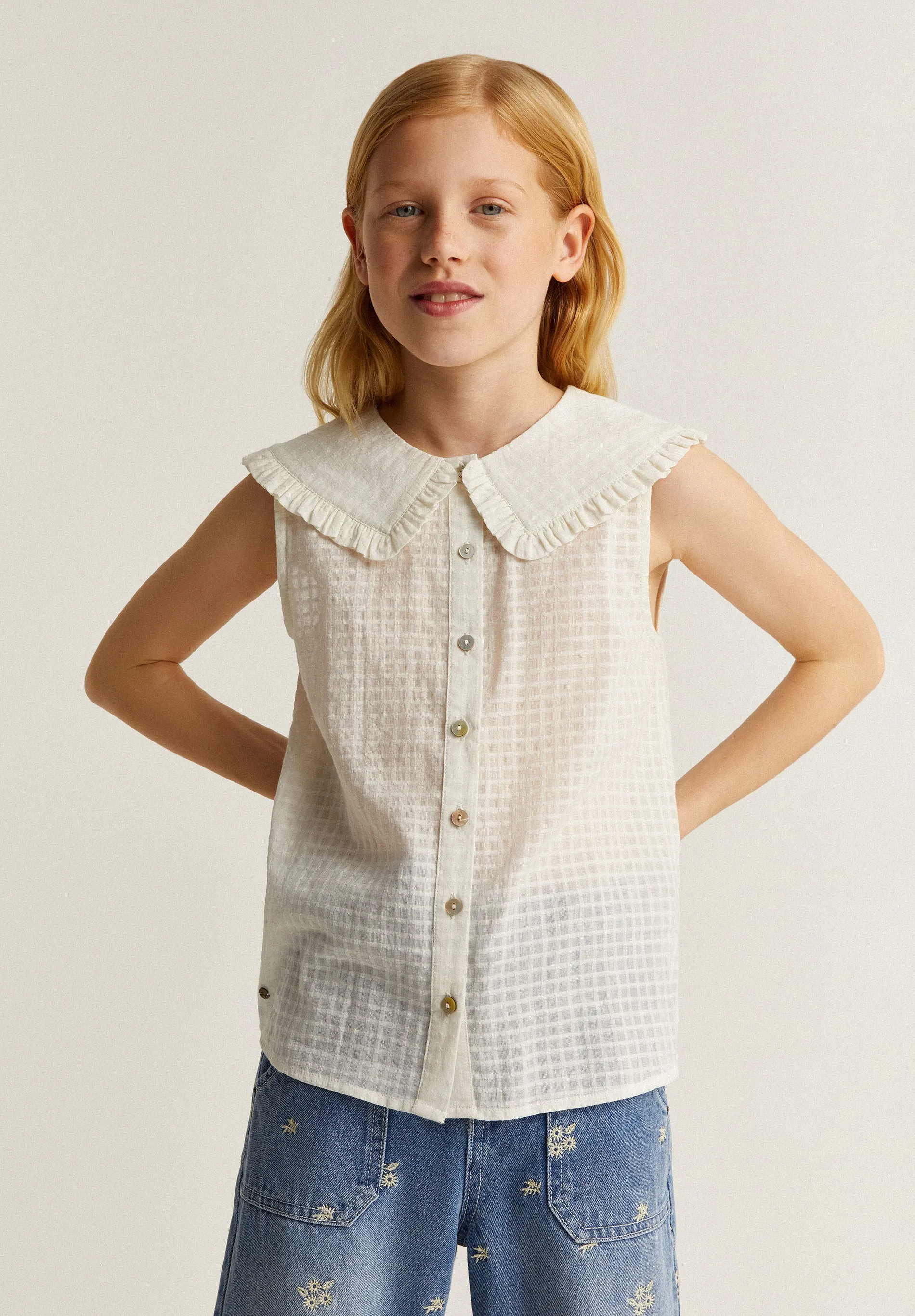 Blouse with Peter Pan Collar