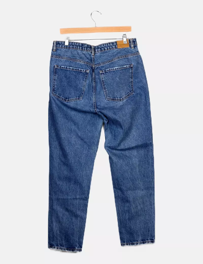 Blue Slim Fit Bershka Jeans