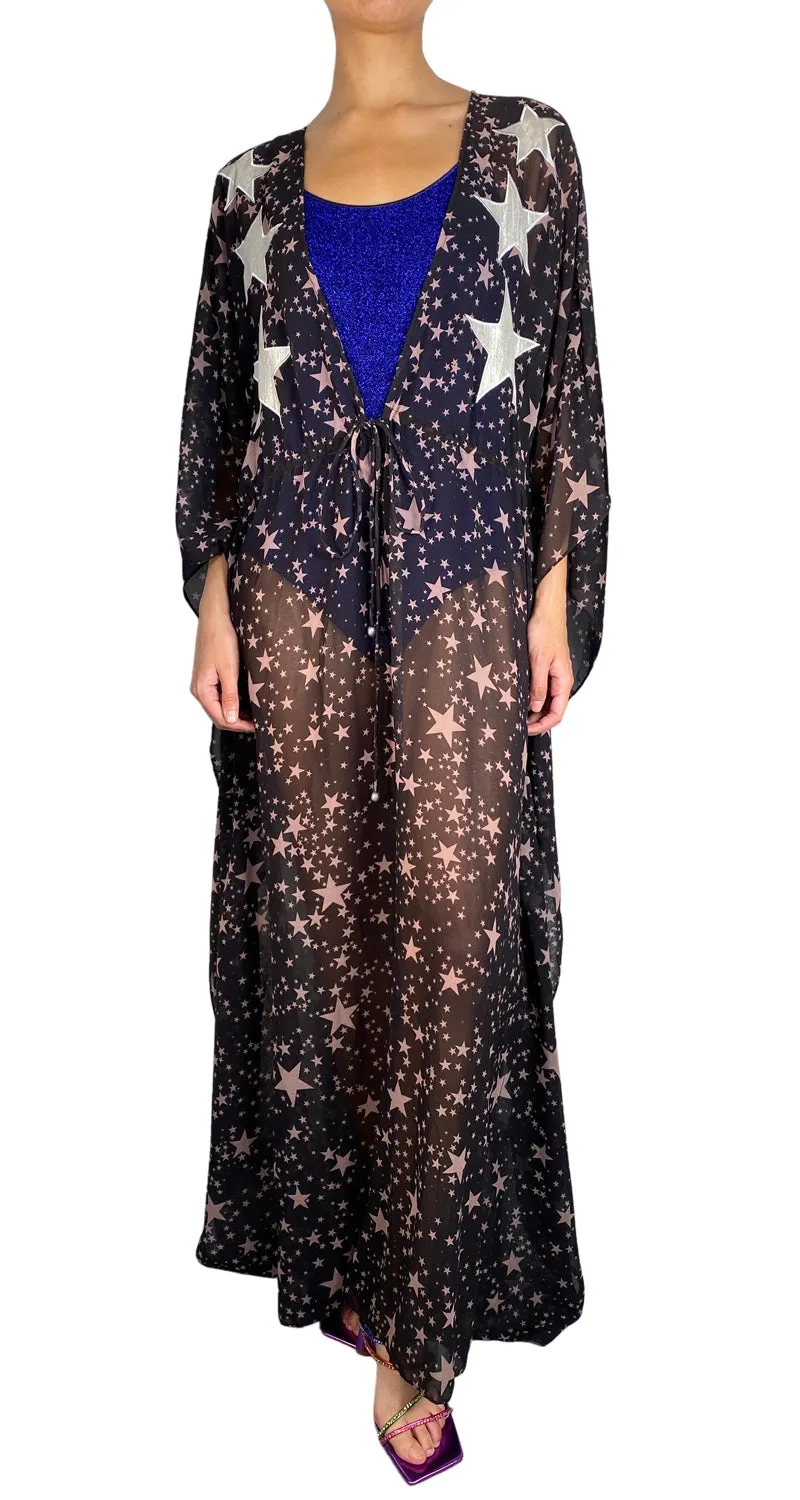 BLUEMAN Vestido Traslucido Stars