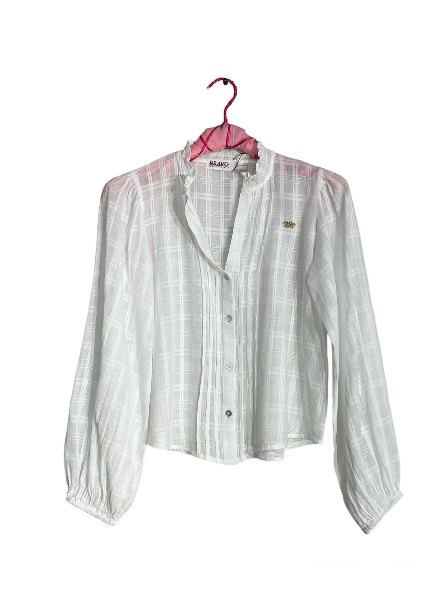 Blusa algodón BRAVOCONDESA blanca