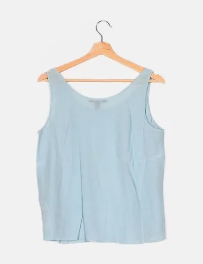 Blusa azul básica de Esprit