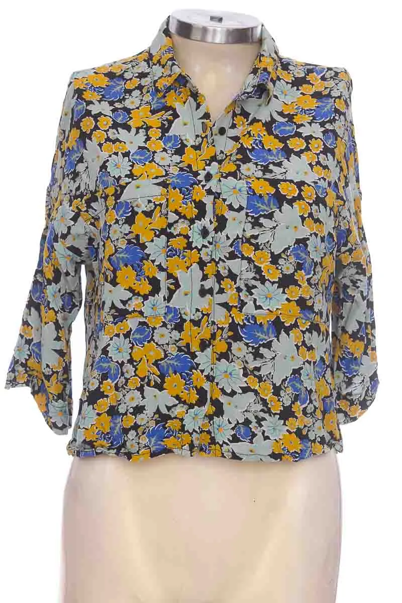 Colorful Print Blouse - DENIMLAB