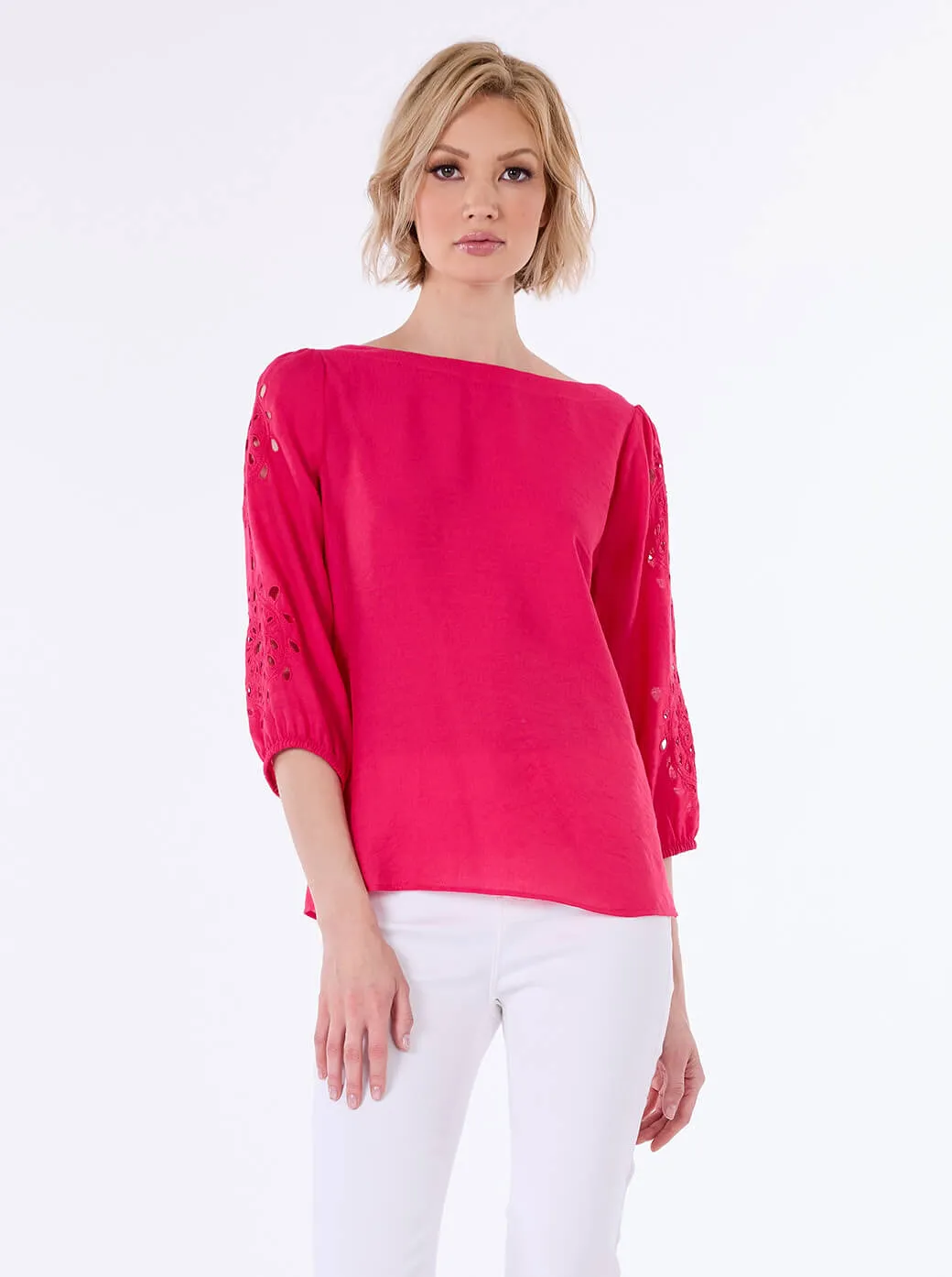 Blusa fucsia Leonor