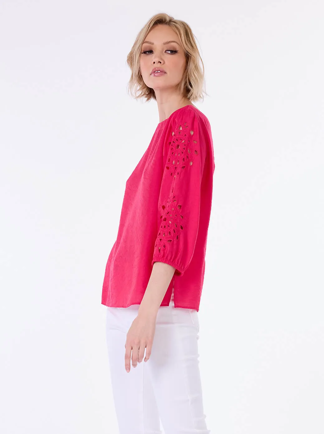 Blusa fucsia Leonor