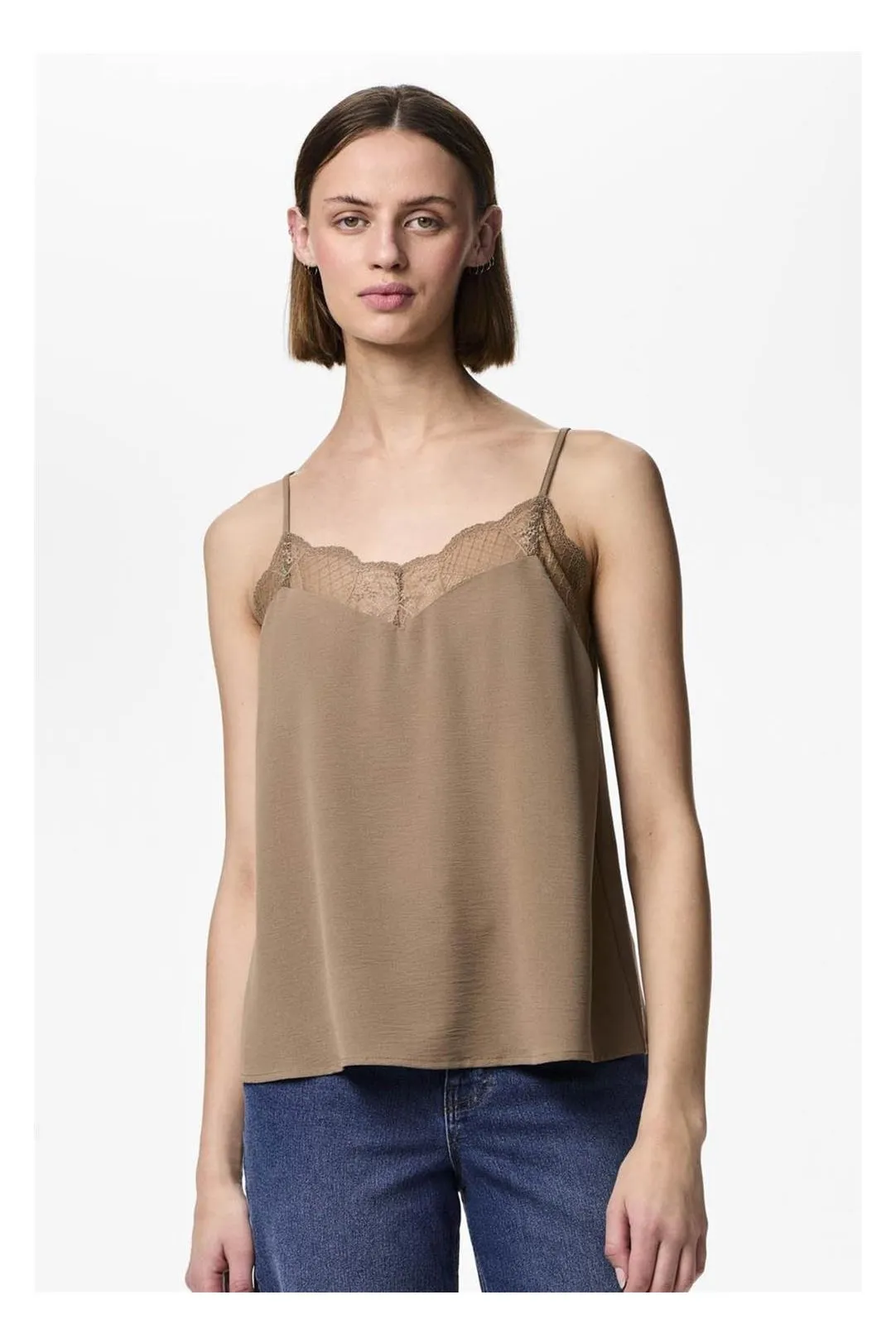 Taupe Tiffany Lencer Blouse