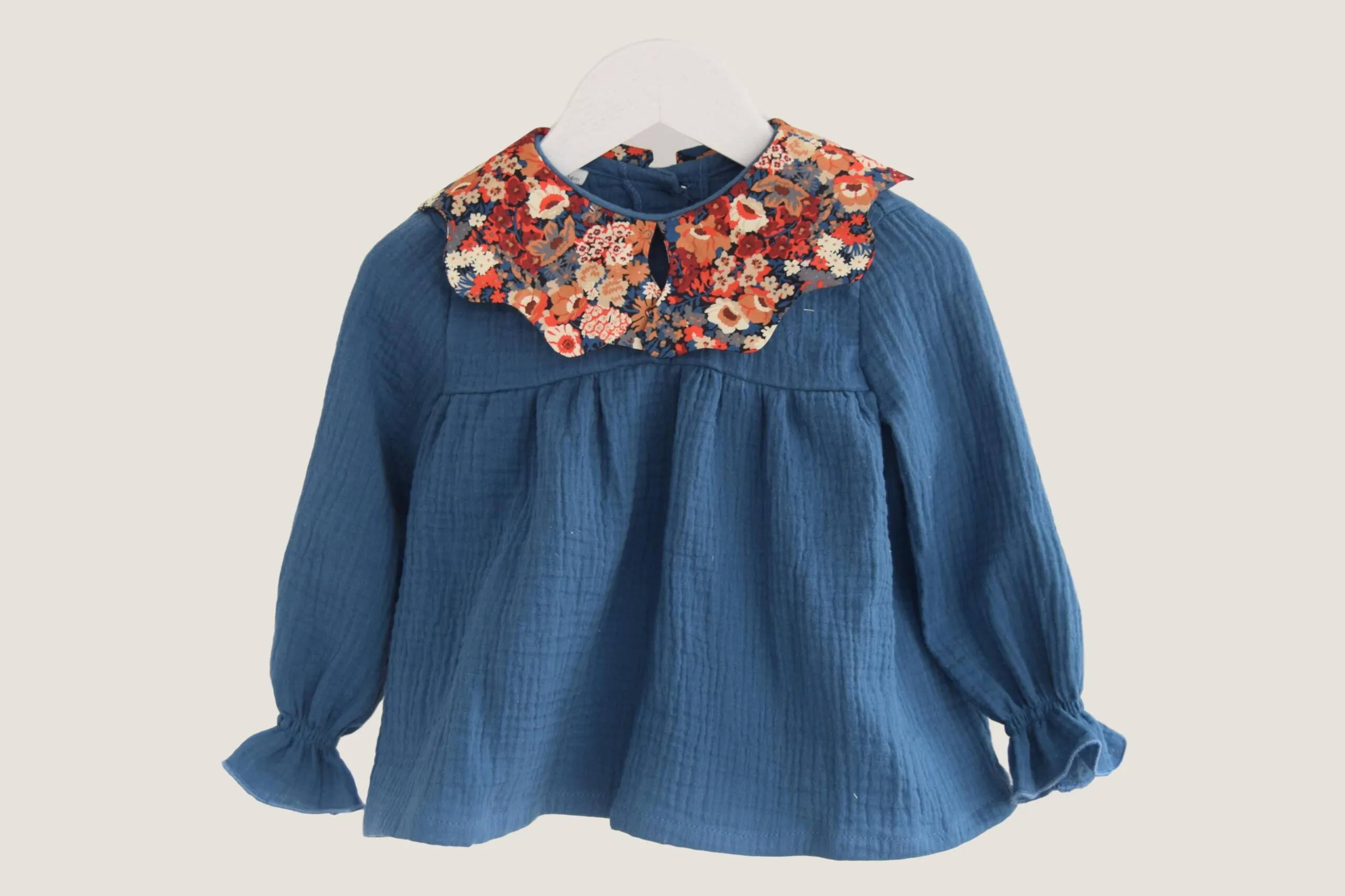 Thorpe Liberty Blouse with Floral Neck