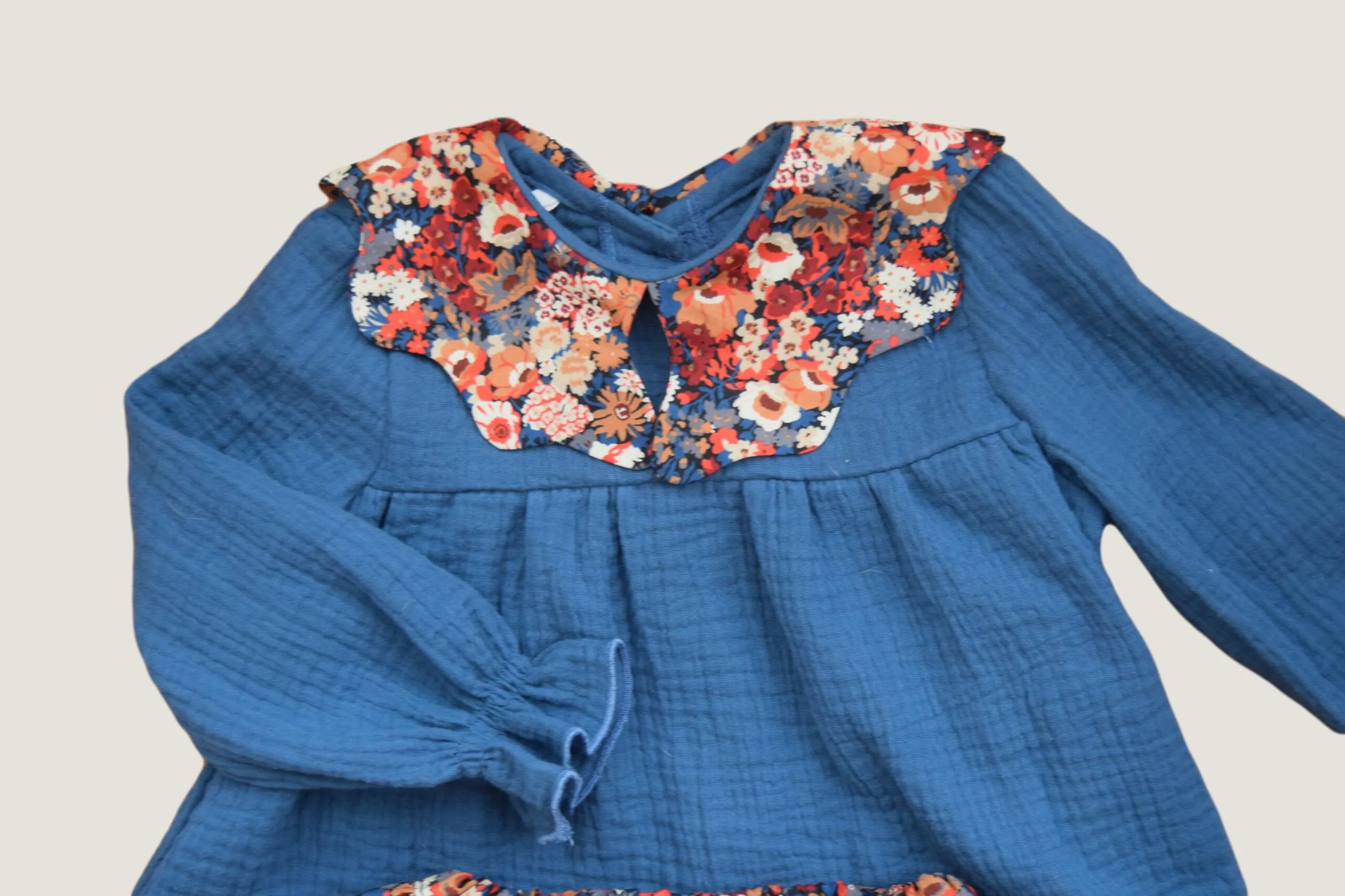 Thorpe Liberty Blouse with Floral Neck