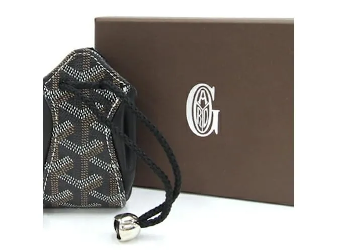 Bolsito Bourse Goyard en cuero negro 