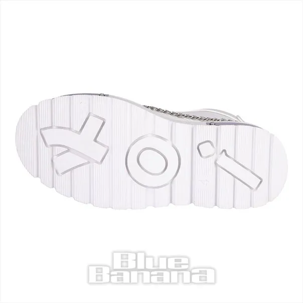 Botas De Plataforma Koi Borin Hardware (Blanco)