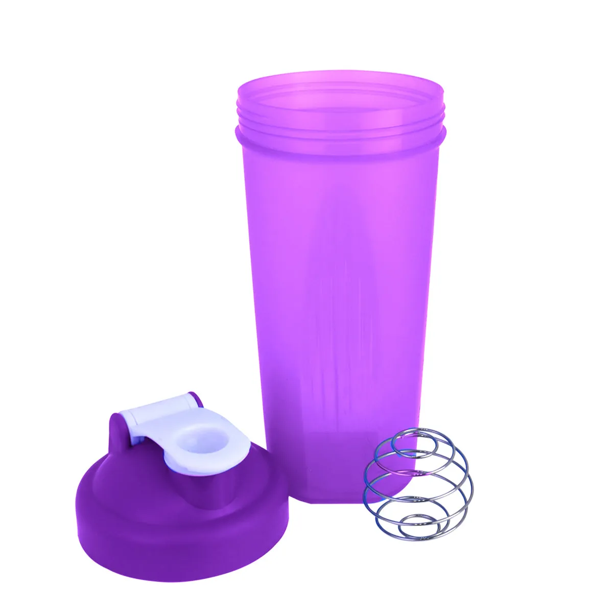 Botella Shaker Color Morado, 600 ml