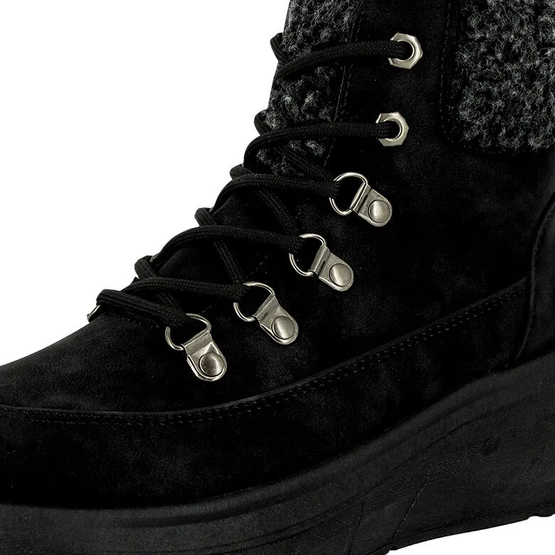 Botin Teslin Negro Alquimia