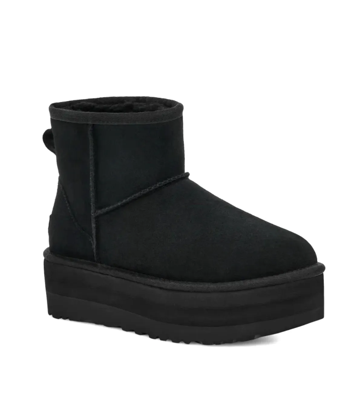 Women's Classic Mini Platform Black Booties